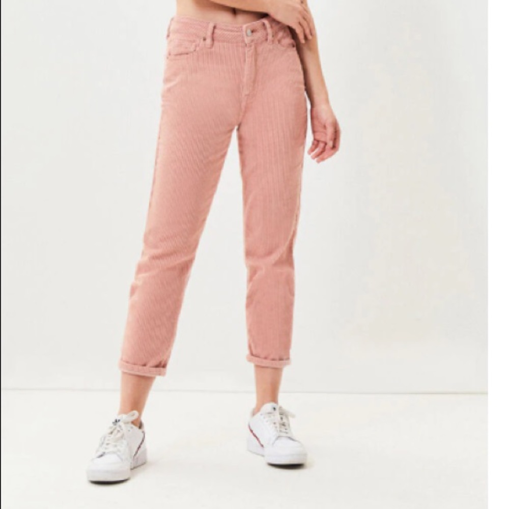Pink corduroy pants